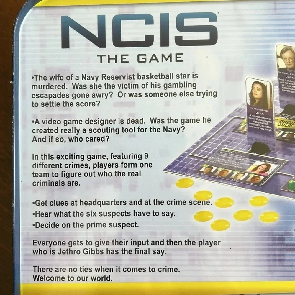 NCIS The Board Game based on the TV series NWT